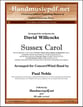 Sussex Carol Concert Band sheet music cover